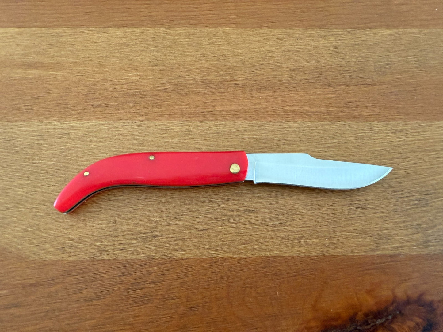 2.76" 440 Stainless Steel Blade Pocket Knife ABS Handle Spanish Flag Colors