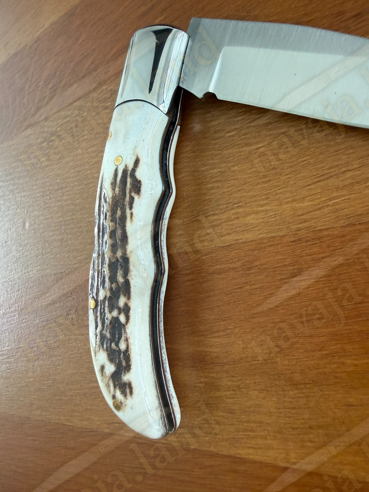 3.54” Joker Pointer Camping Folding Knife (Deer Antler Handle) Handmade in Spain