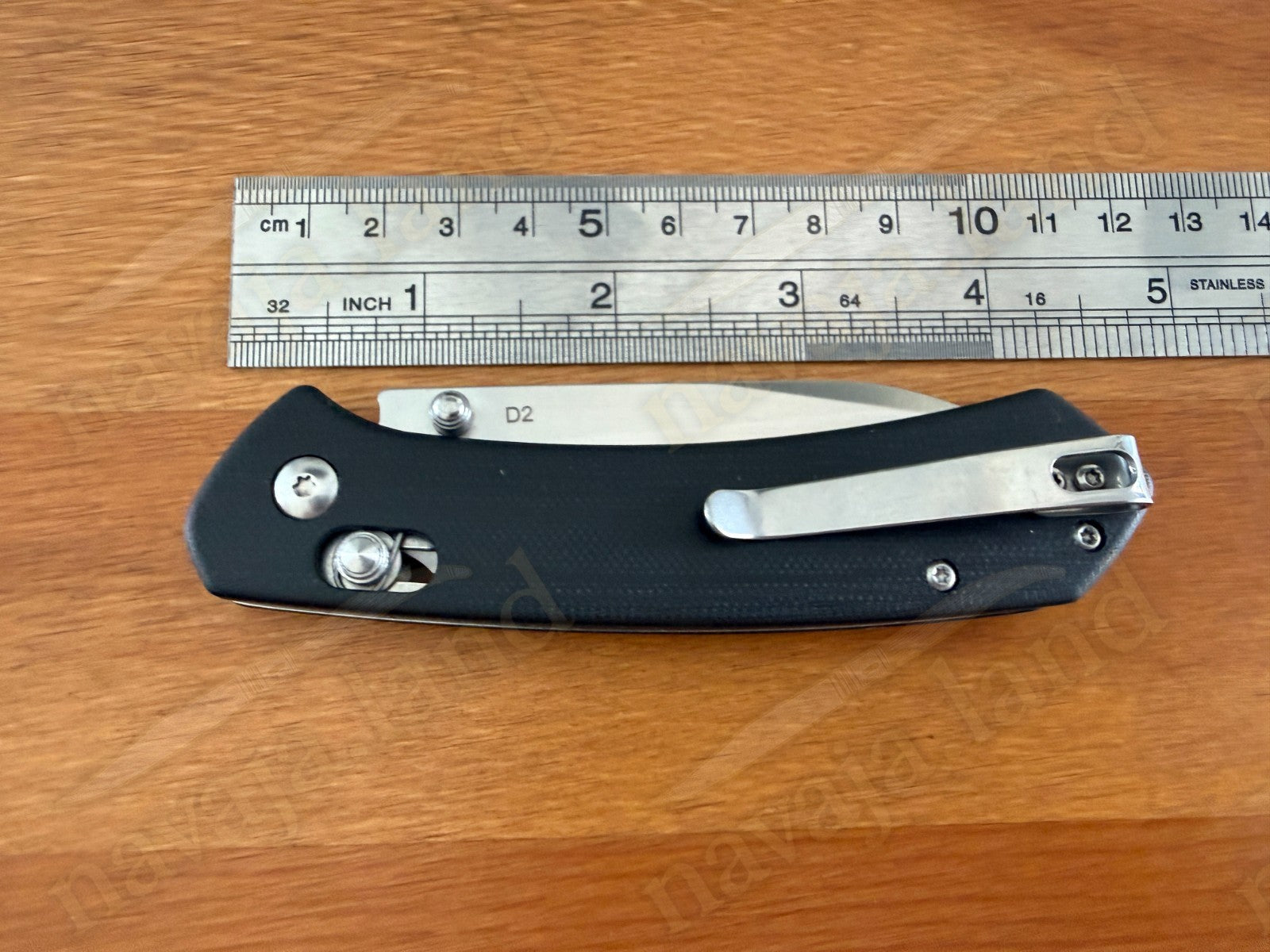 Folding Knife G10 Handle - D2 Steel - 3.4" Blade Axis Lock w/ Presentation Box