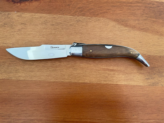 4.2" Spanish Navaja Teja Albacete Pocket Knife Olivo Wood Scales