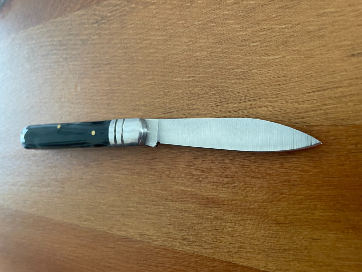 2.8" Made in Spain Navaja Albacete Classic Pocket Knife Black Celluloid Handle