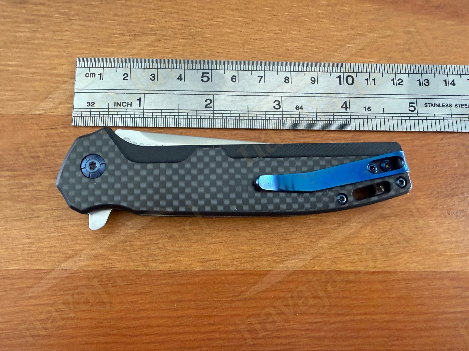 Folding Knife Carbon Fiber & G10 Handle - D2 Steel - 3.3" Blade Presentation Box