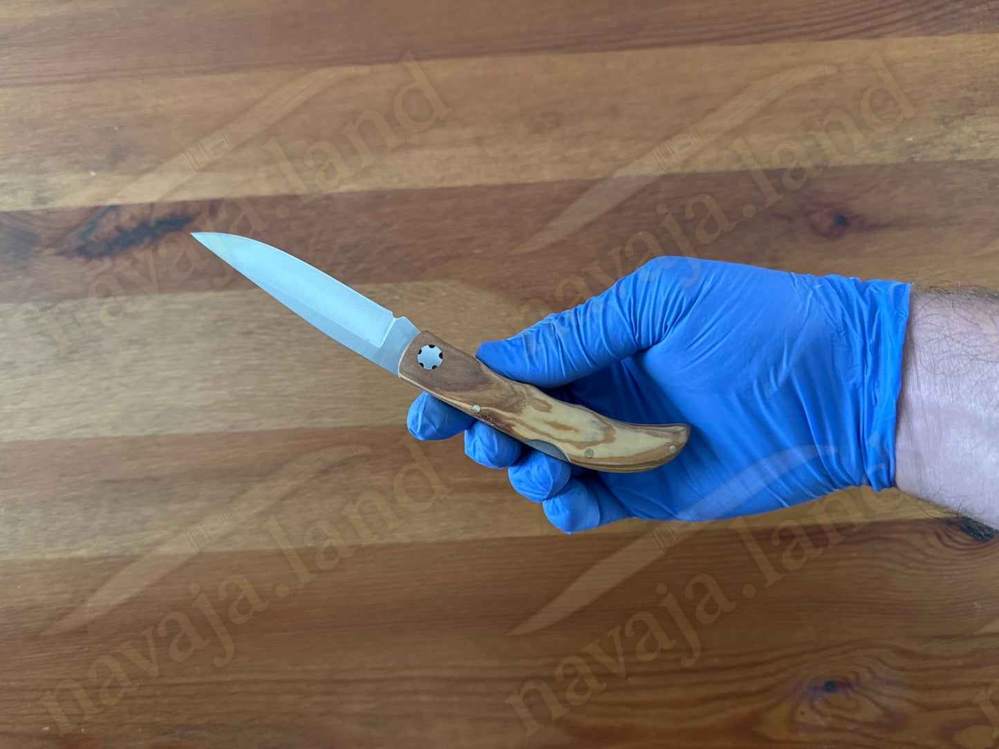 3.15” Joker Pointer Camping Folding Knife (Olive Wood Handle) Handmade in Spain