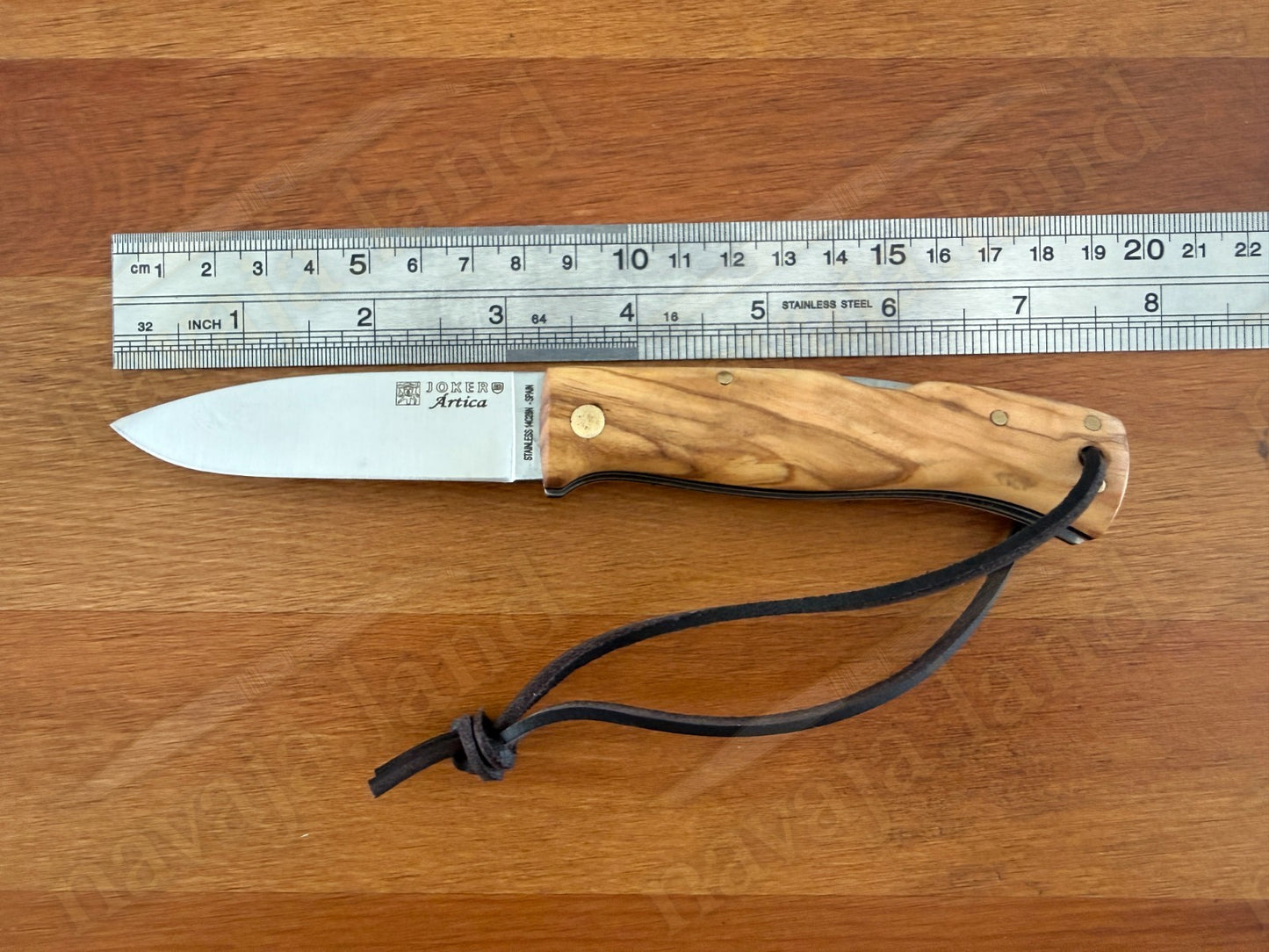 3.15” Joker Artica Bushcraft Folding Knife (Olive Wood Handle) Handmade Spain
