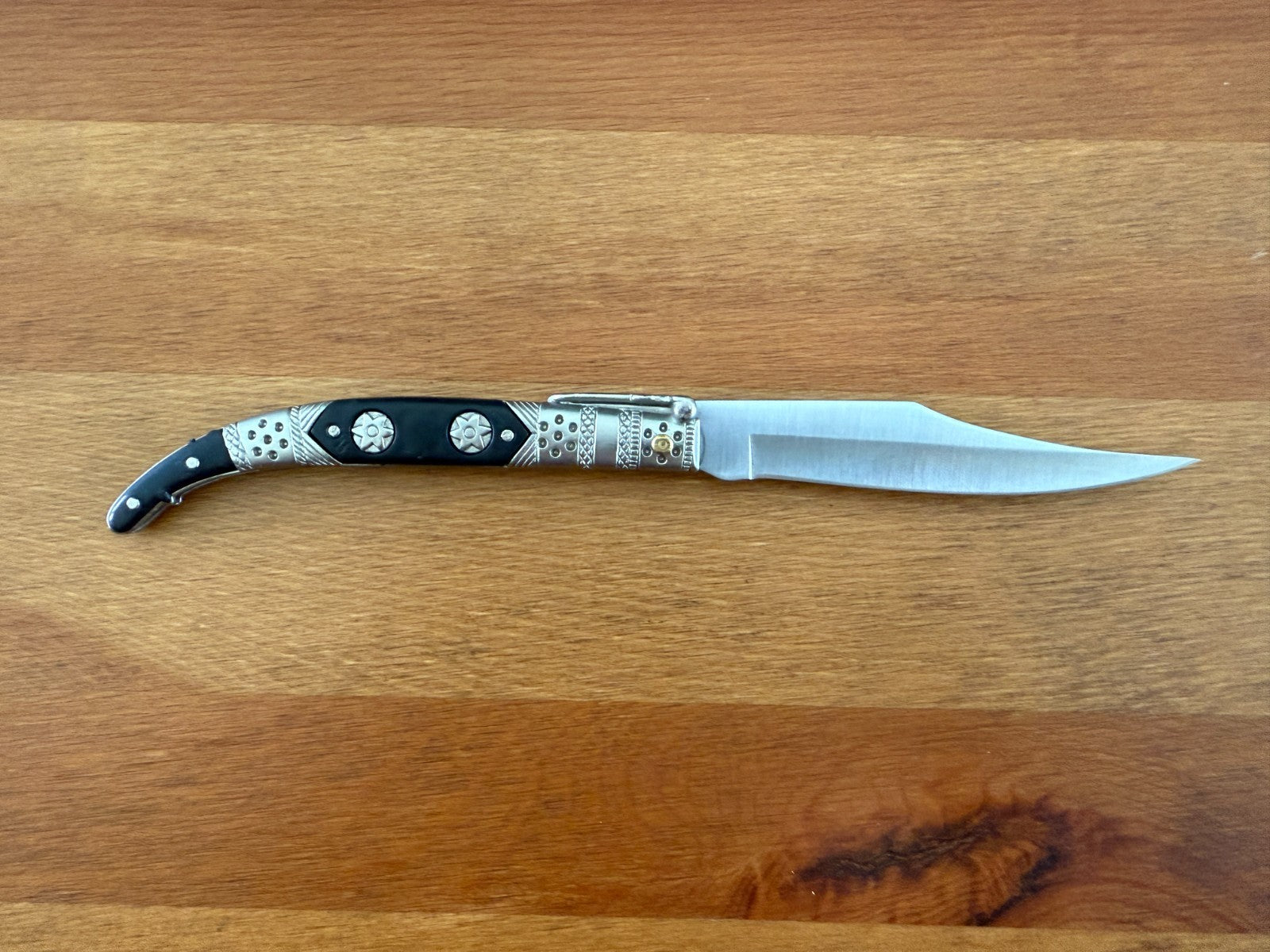 3.9” Albacete Navaja Joker Arabian Knife Zamak Handle Handmade Slipjoint Spain