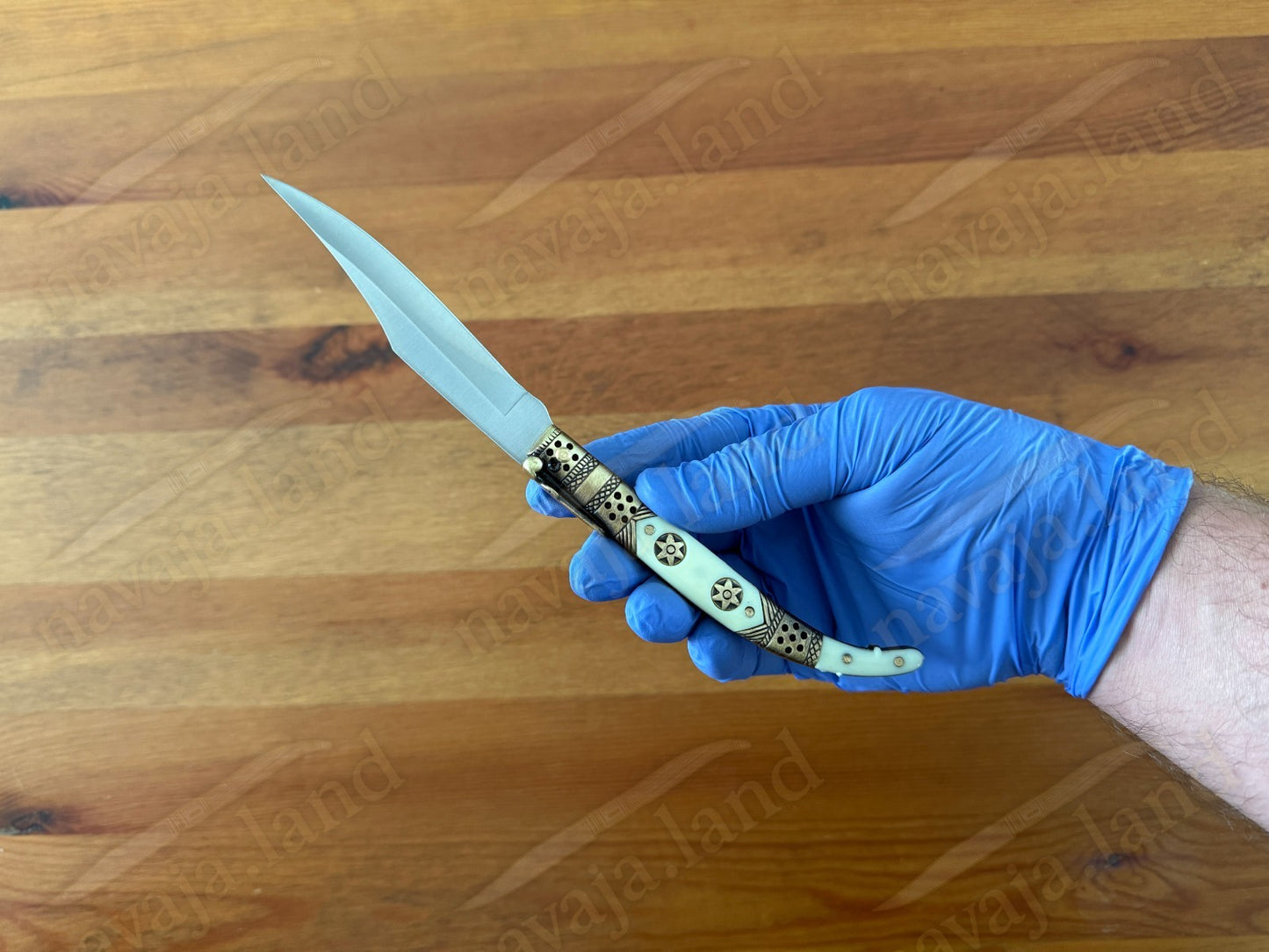 Spanish Navaja Joker Arabian Style 3.9" 420 Steel Zamak Handle Handmade in Spain