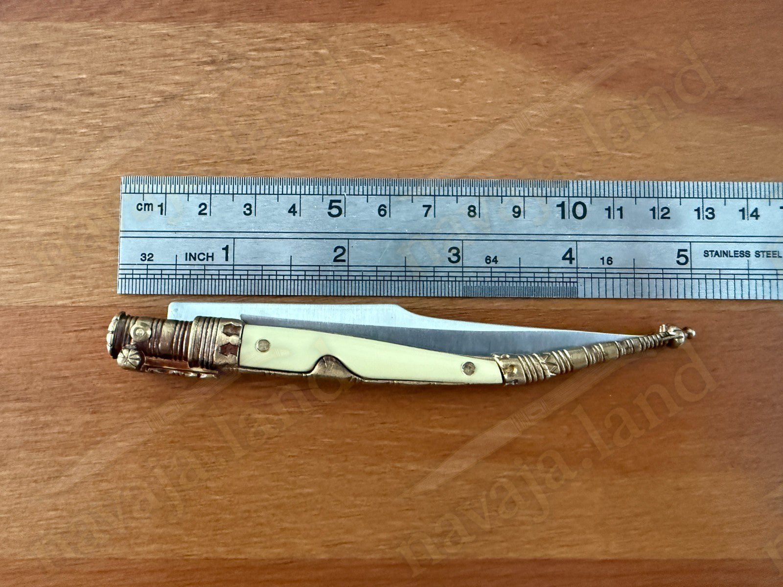 4.1” Joker Navaja Stiletto Knife Zamak Handle Handmade Slipjoint Albacete, Spain