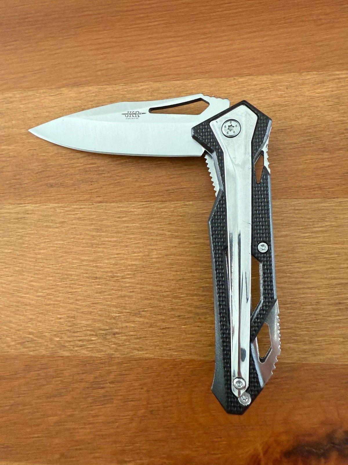 3.3" Stainless Steel Blade Sporting Folding Pocket Knife Aluminum/Steel Handle