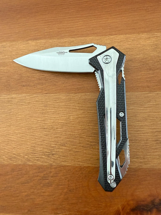 3.3" Stainless Steel Blade Sporting Folding Pocket Knife Aluminum/Steel Handle