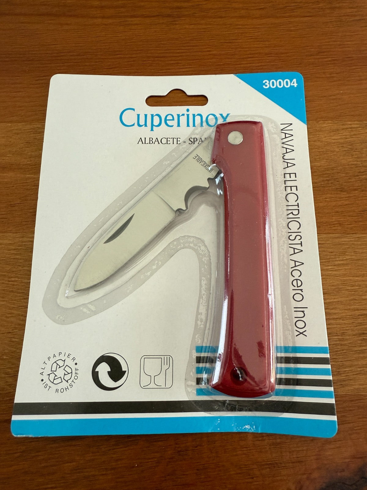 Electrician Folding Pocket Knife 3" Stainless Steel Blade Celluloid Handle Spain