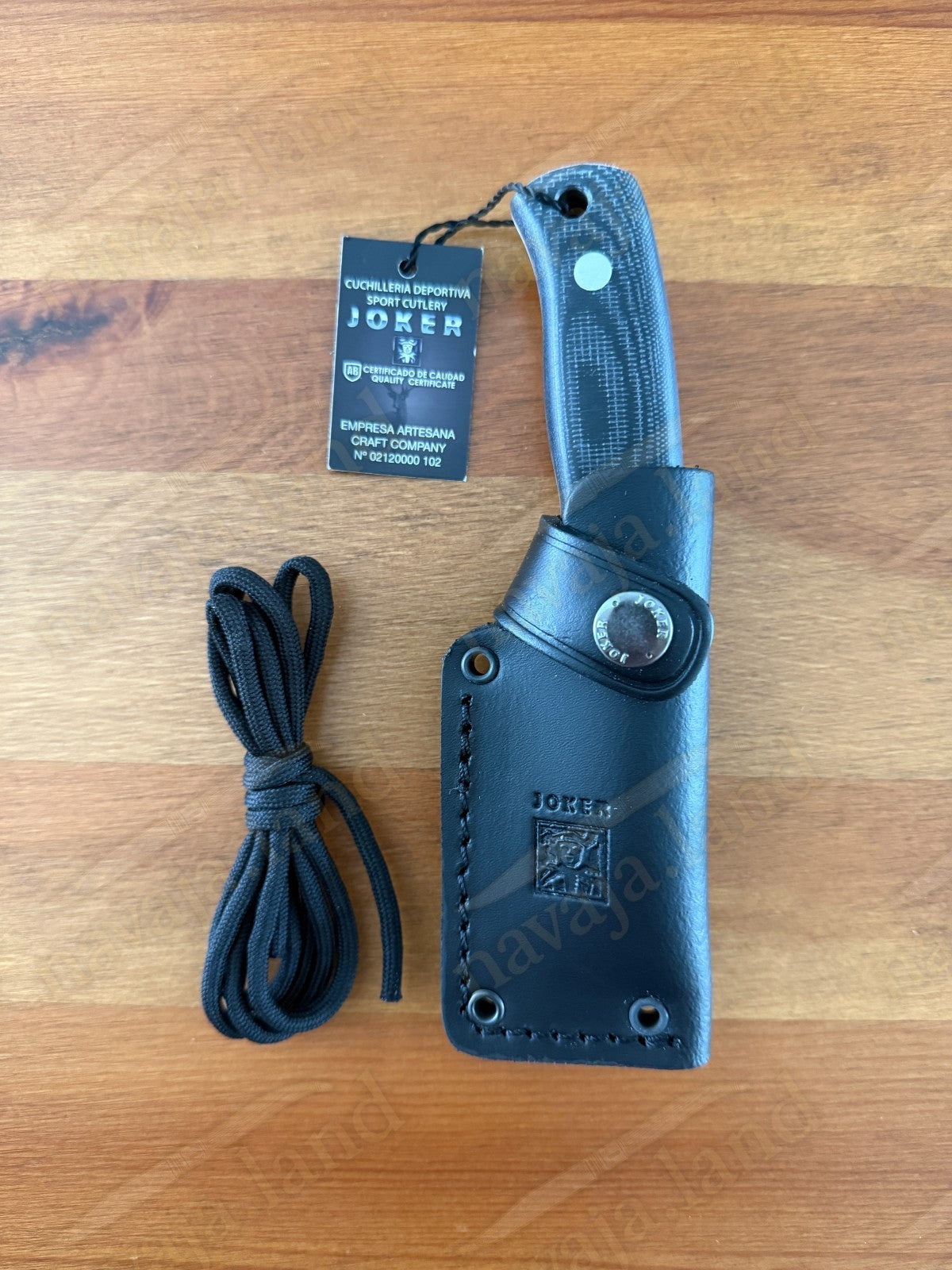 Joker Erizo TS1 Survival Knife – 2.95” Böhler N695 Blade | Black Micarta Handle