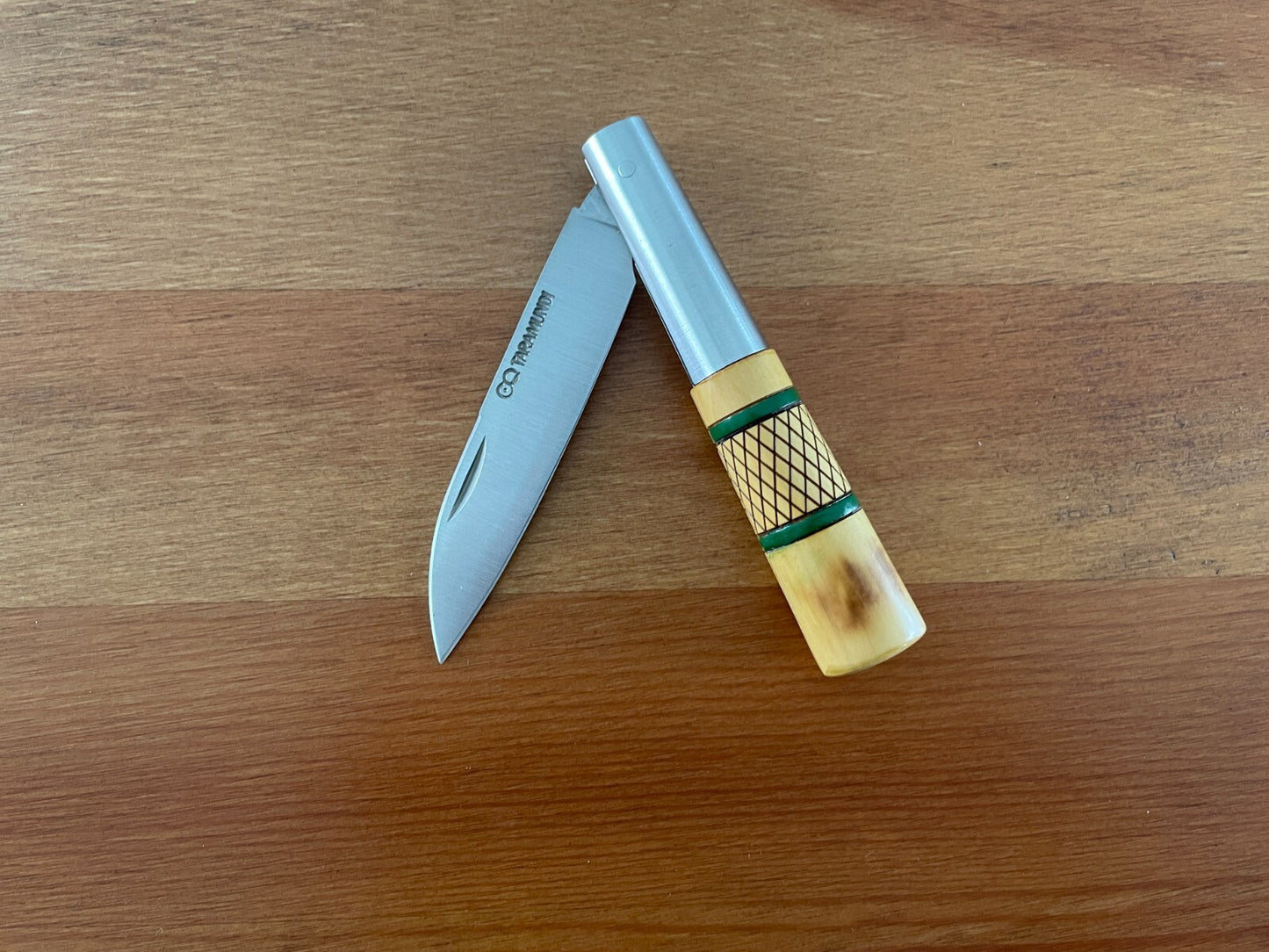 3.26” CQ Taramundi Pocket Knife Boxwood Handle Unique Design Asturias Spain
