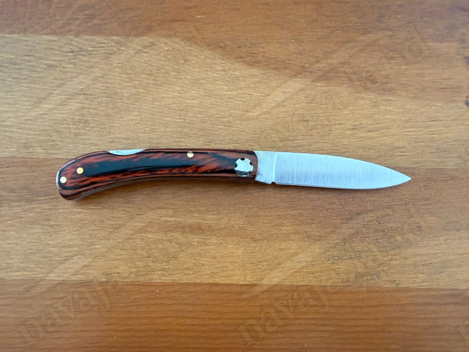 2.95” Joker Bretón Camping Folding Knife (Red Wood Handle) Handmade in Spain