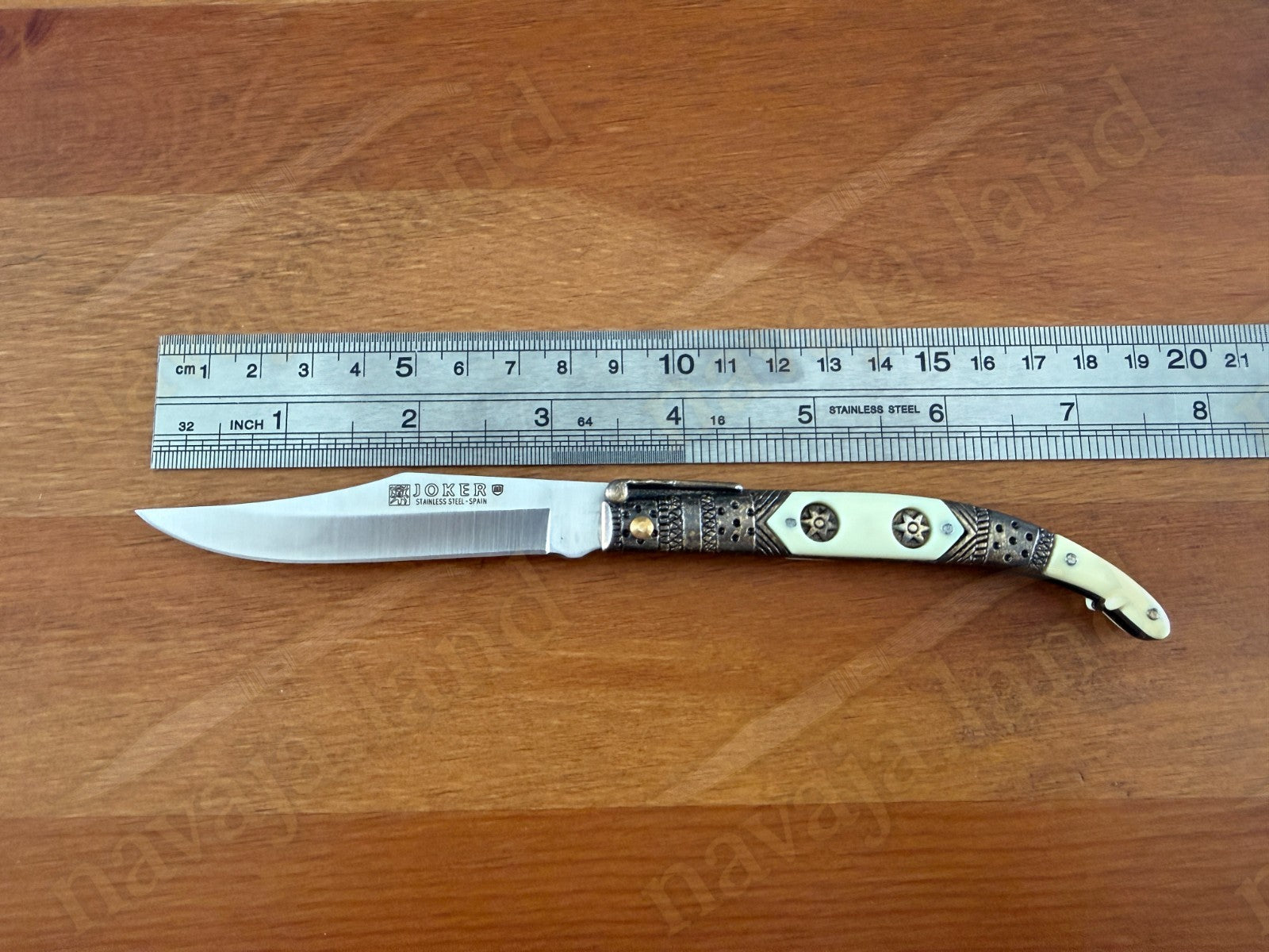 3.5” Albacete Navaja Joker Arabian Knife Zamak Handle Handmade Slipjoint Spain
