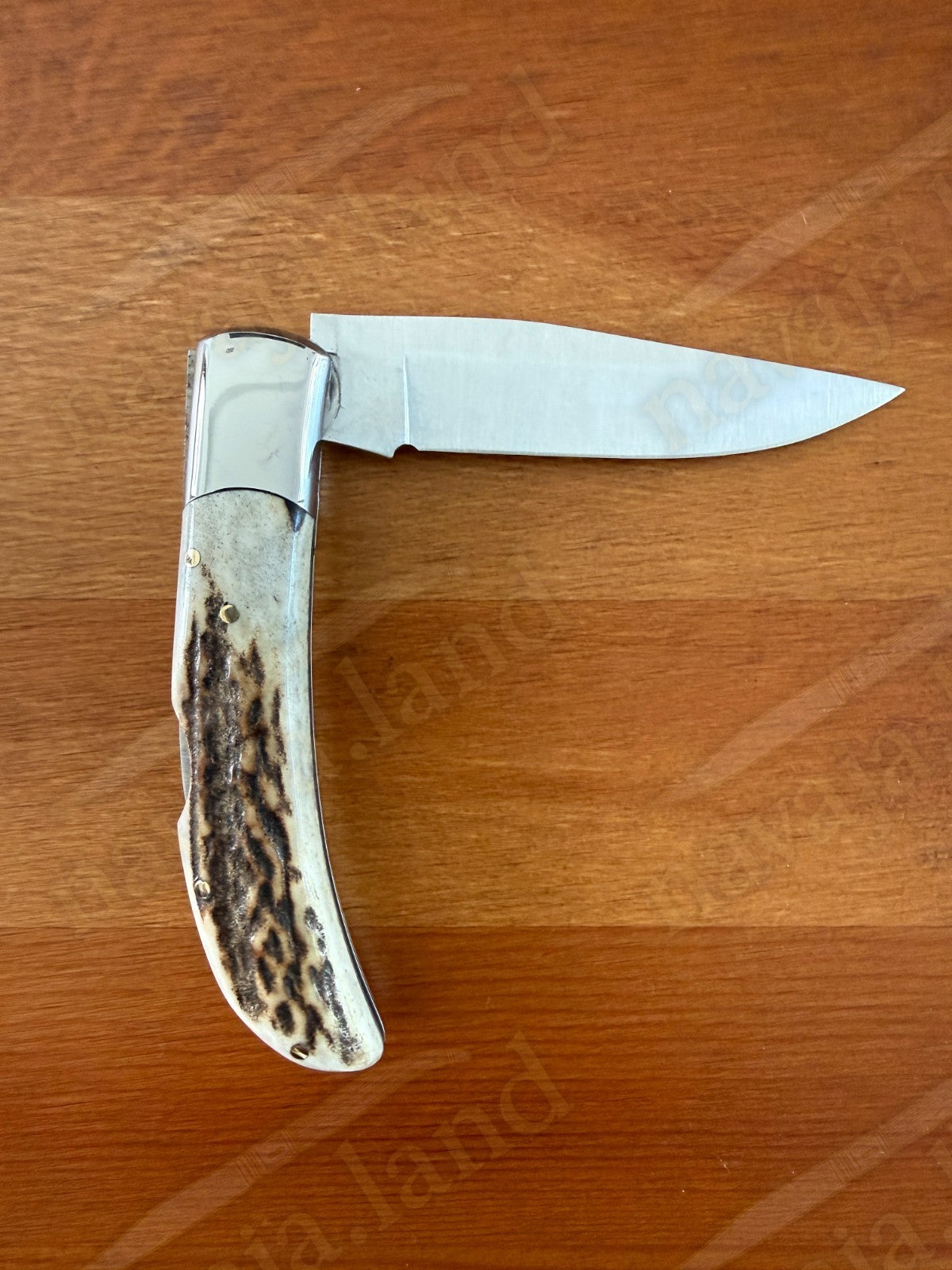 3.54” Joker Pointer Camping Folding Knife (Deer Antler Handle) Handmade in Spain