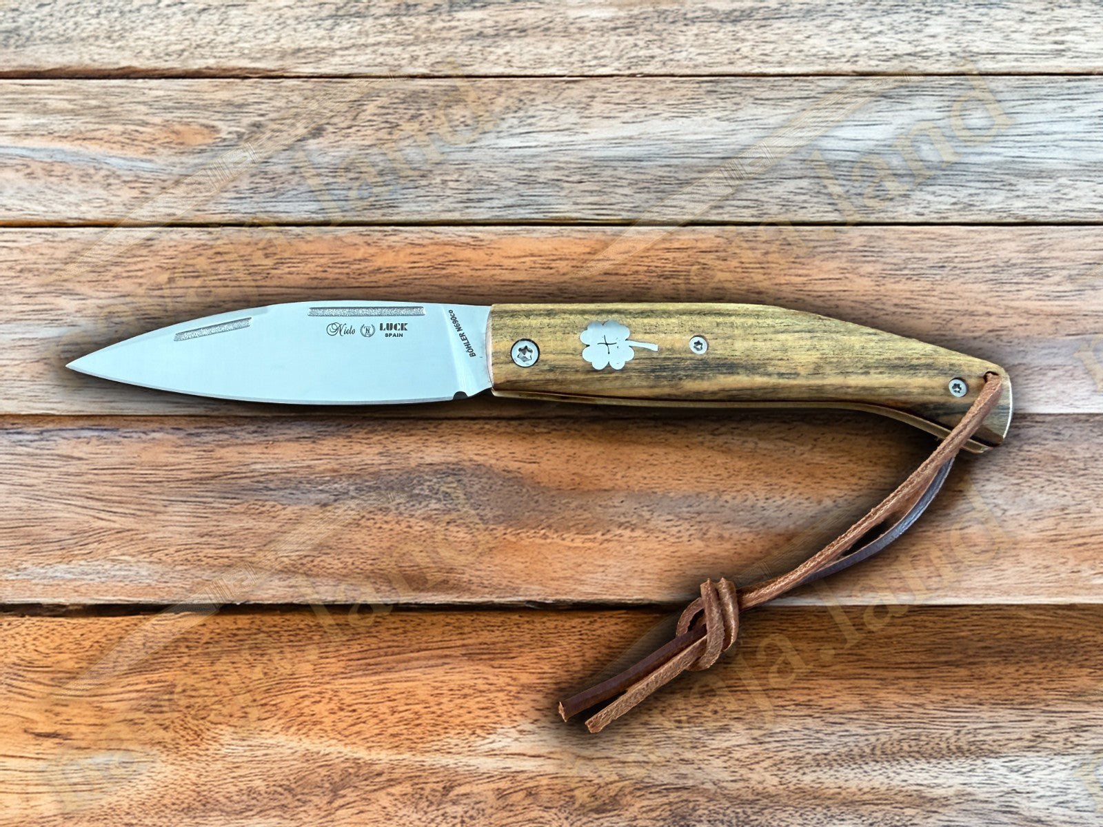Miguel Nieto🍀LUCK Spanish Folding Knife Böhler N690Co Steel Pistachio Wood