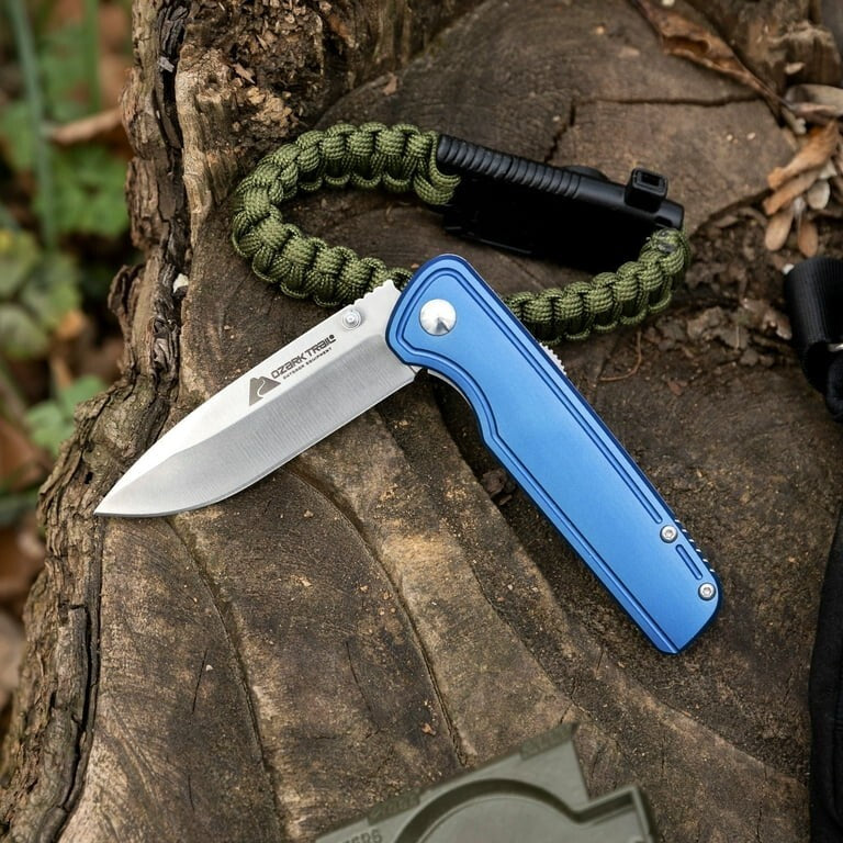 Ozark Trail 7-inch Full Length Folding Pocket Knife 3-inch Stainless Steel Blade