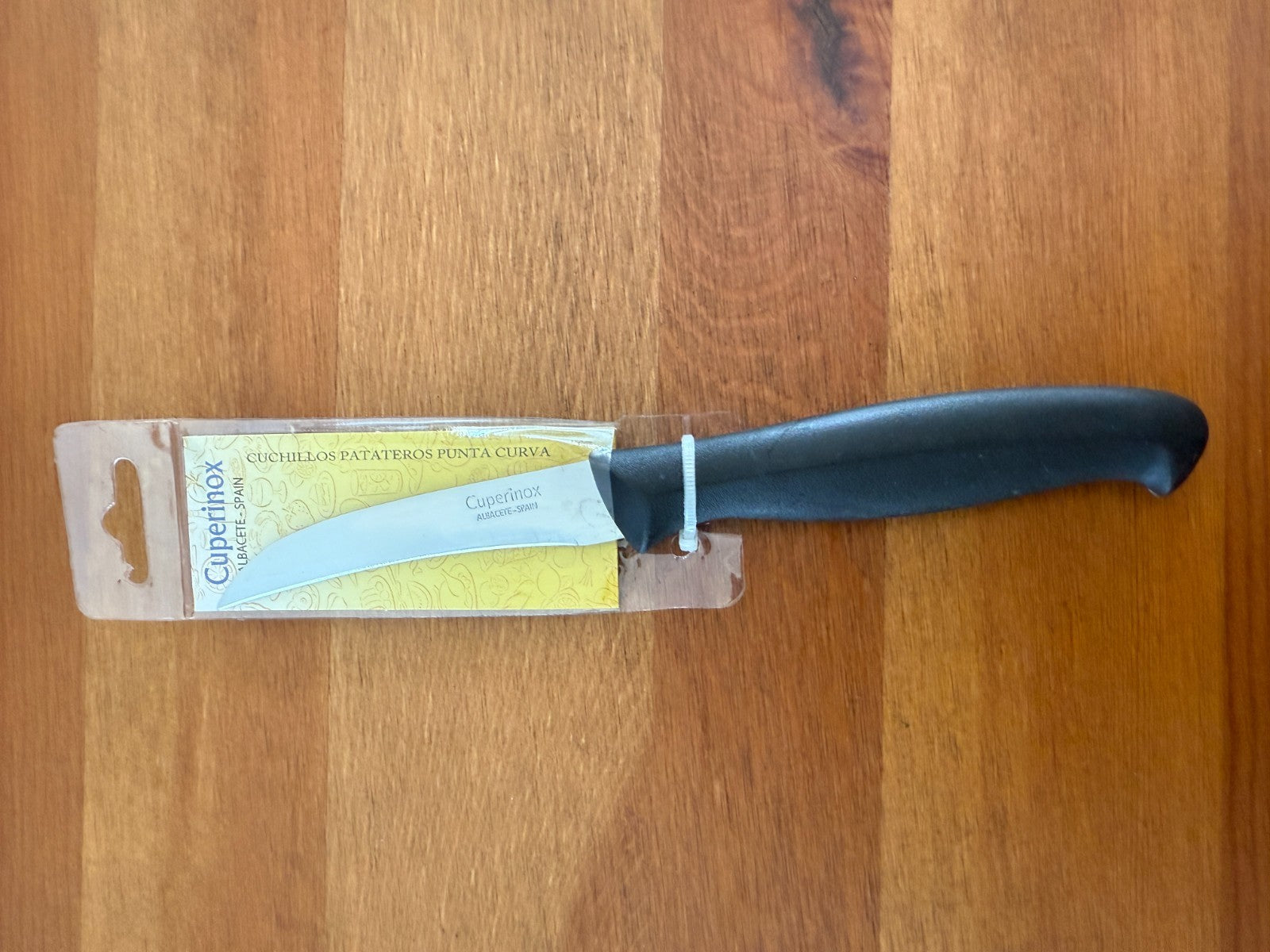 Cuperinox Potato Knife with 3.3 in Curved Blade Stainless Steel – Made in Spain