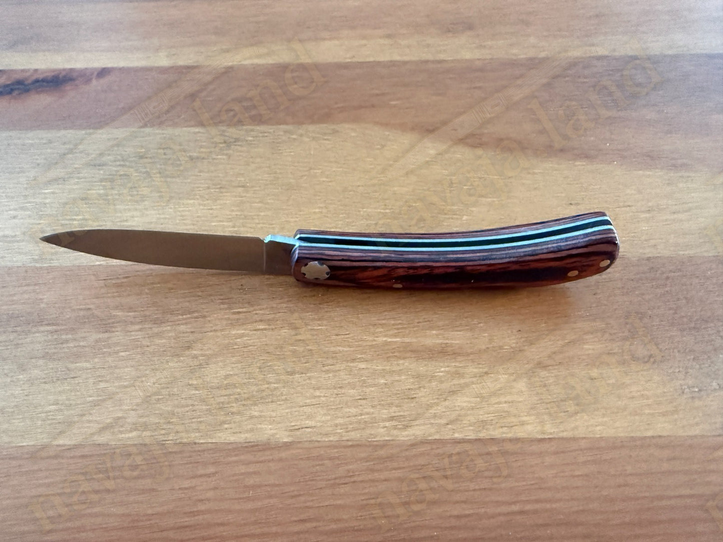 2.95” Joker Bretón Camping Folding Knife (Red Wood Handle) Handmade in Spain