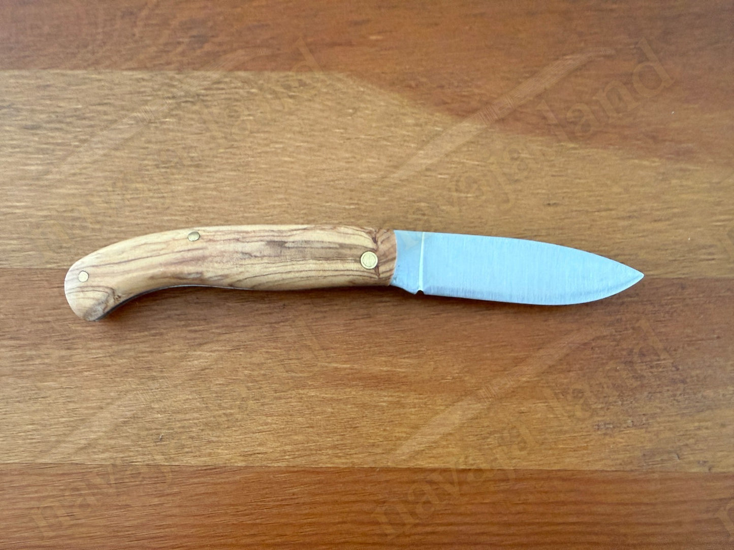 2.75” Joker Antaño Camping Folding Knife (Olive Wood Handle - Spanish Flag)