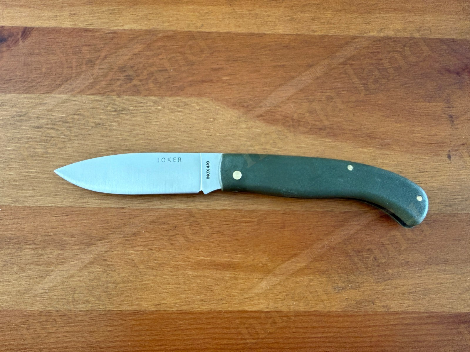 Joker Antaño Pocket Knife 3.54” 420 Steel Blade Green Fiber Handle From Spain