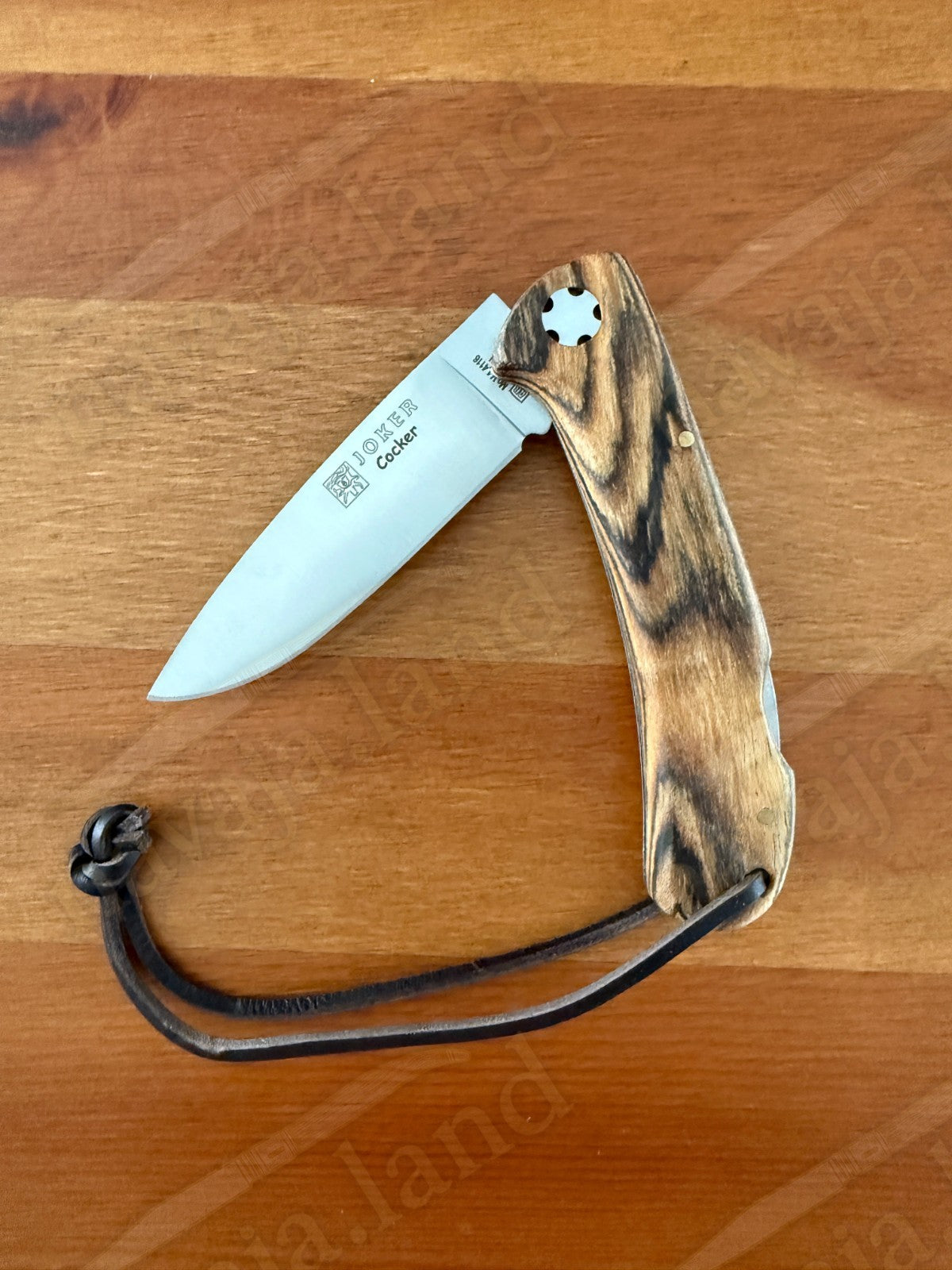 Joker Cocker Hunting Folding Knife 3.5” MOVA Blade Bocote Wood Handle From Spain