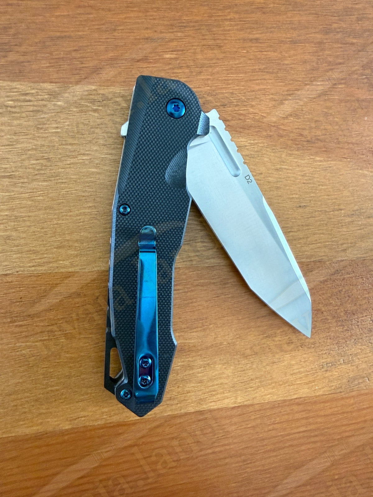Folding Knife Carbon Fiber & G10 Handle - D2 Steel - 3.5" Blade Presentation Box