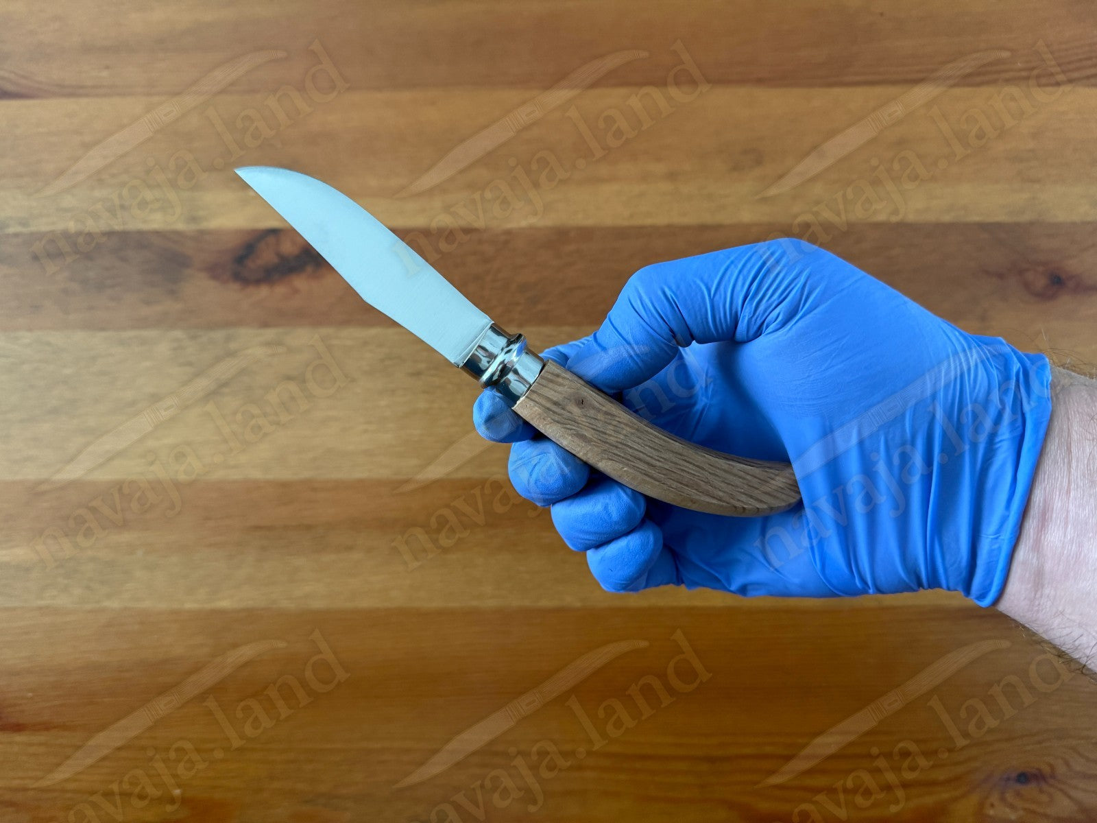 Oak Wood Handle Joker Folding Knife 8 cm (3.15 in) Blade with Viroblock Lock
