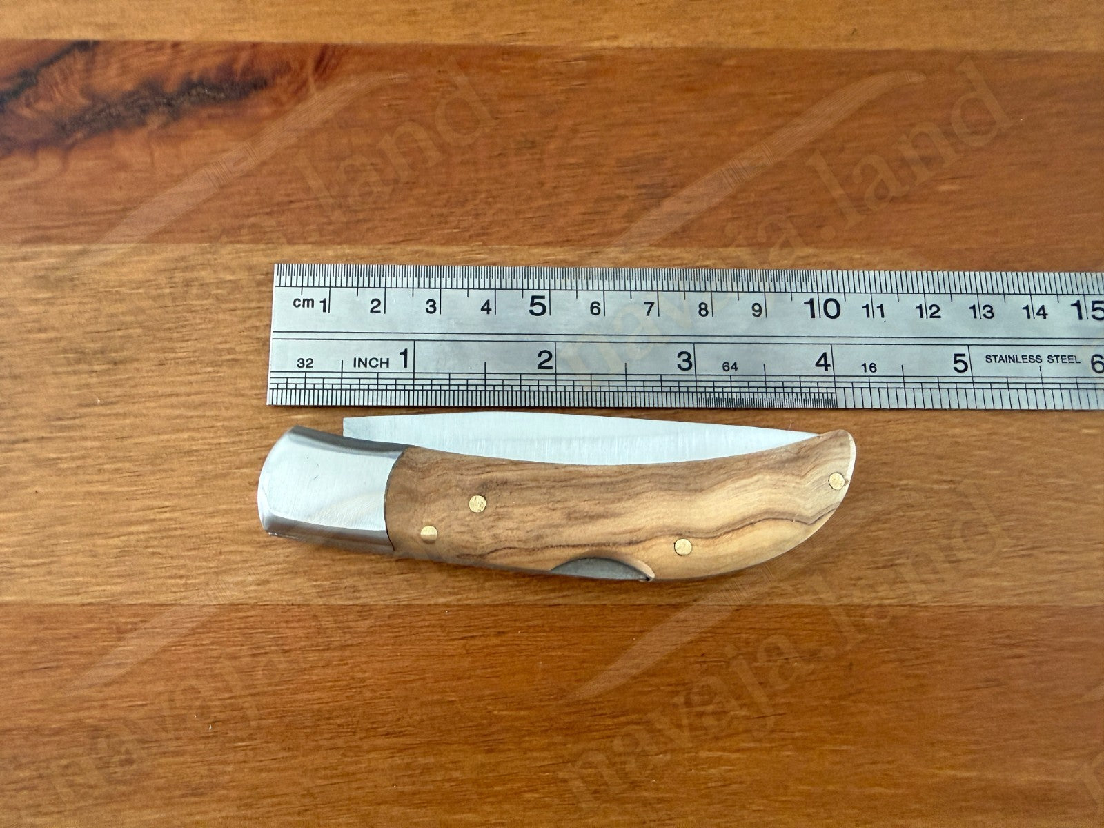 2.9” Joker Pointer Camping Folding Knife (Olive Wood Handle) Handmade in Spain