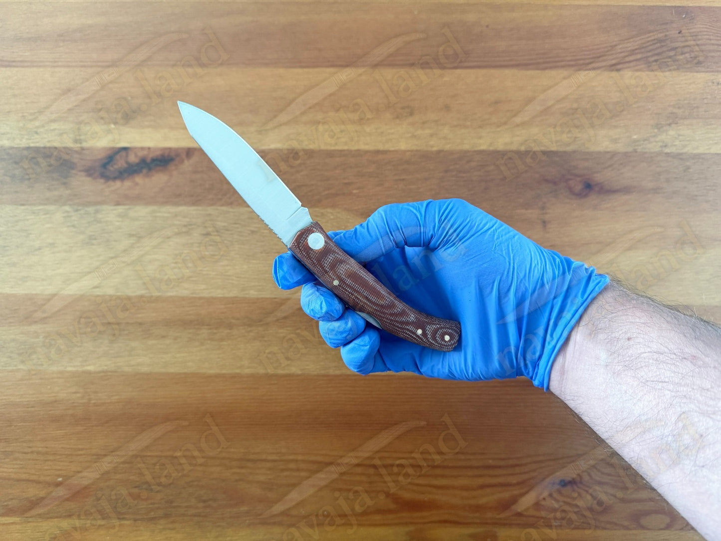 3.15” Joker Ranchera Lockback Folding Knife (Brown Micart Handle) Handmade Spain