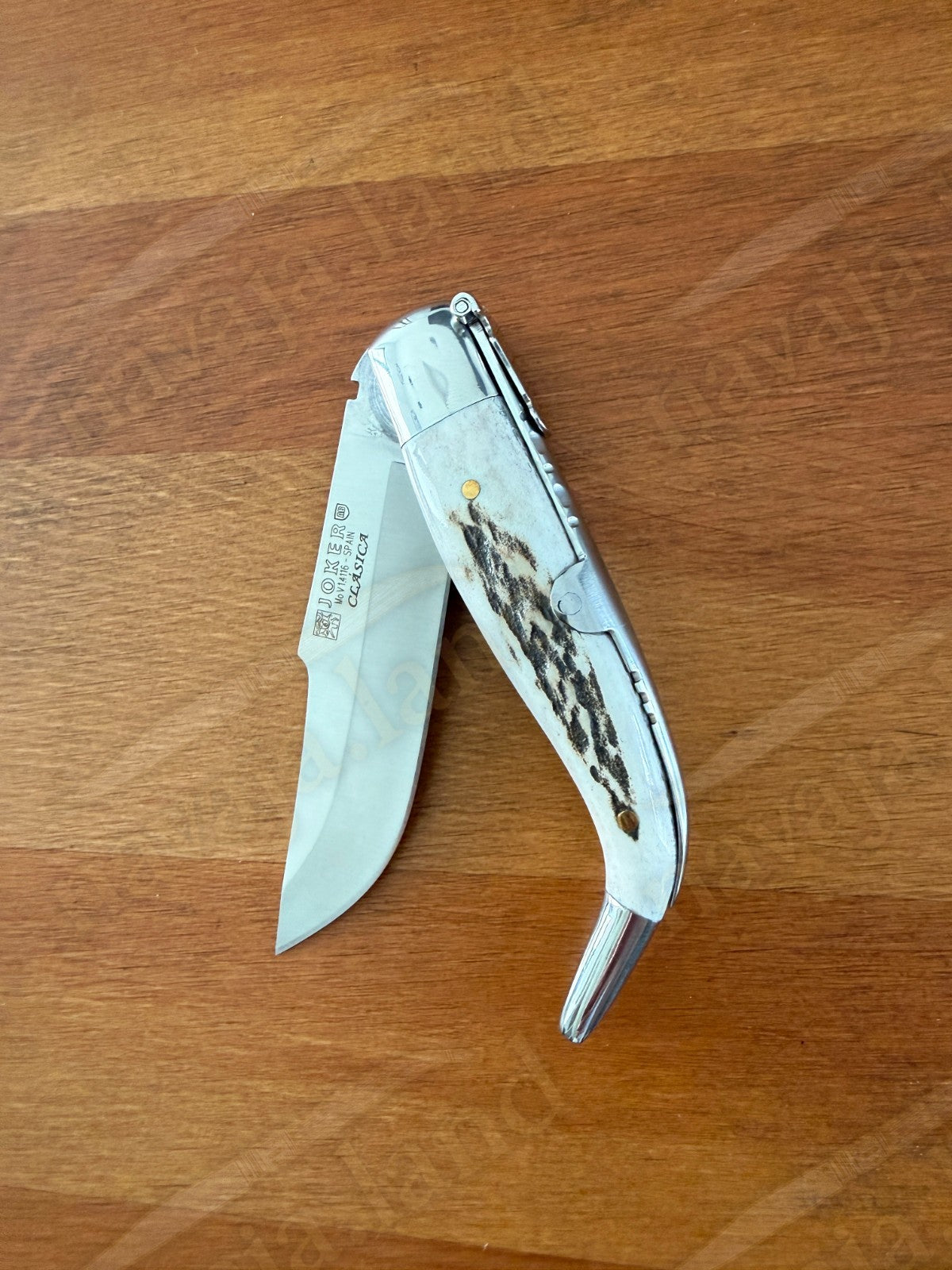 3.2” Joker Clasica Folding Knife Stag Horn Handle MOVA 1.4116 Stainless Steel