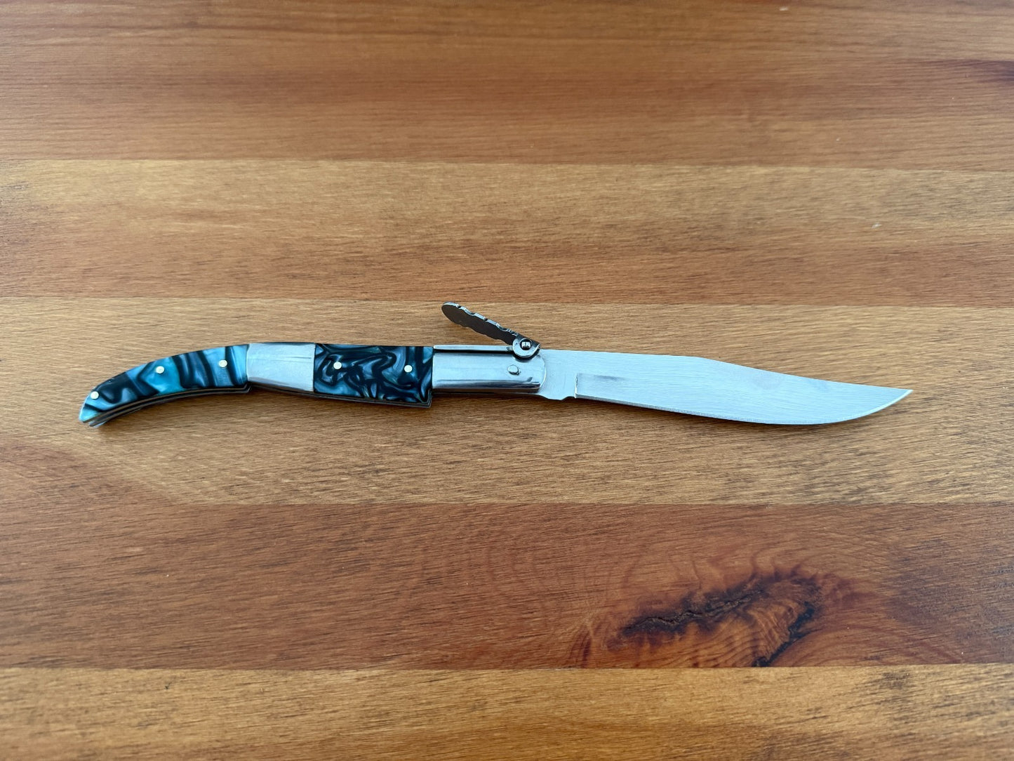 4.3" Arabian Style Navaja with Ratchet Pocket Knife Acrylic Scales From Spain