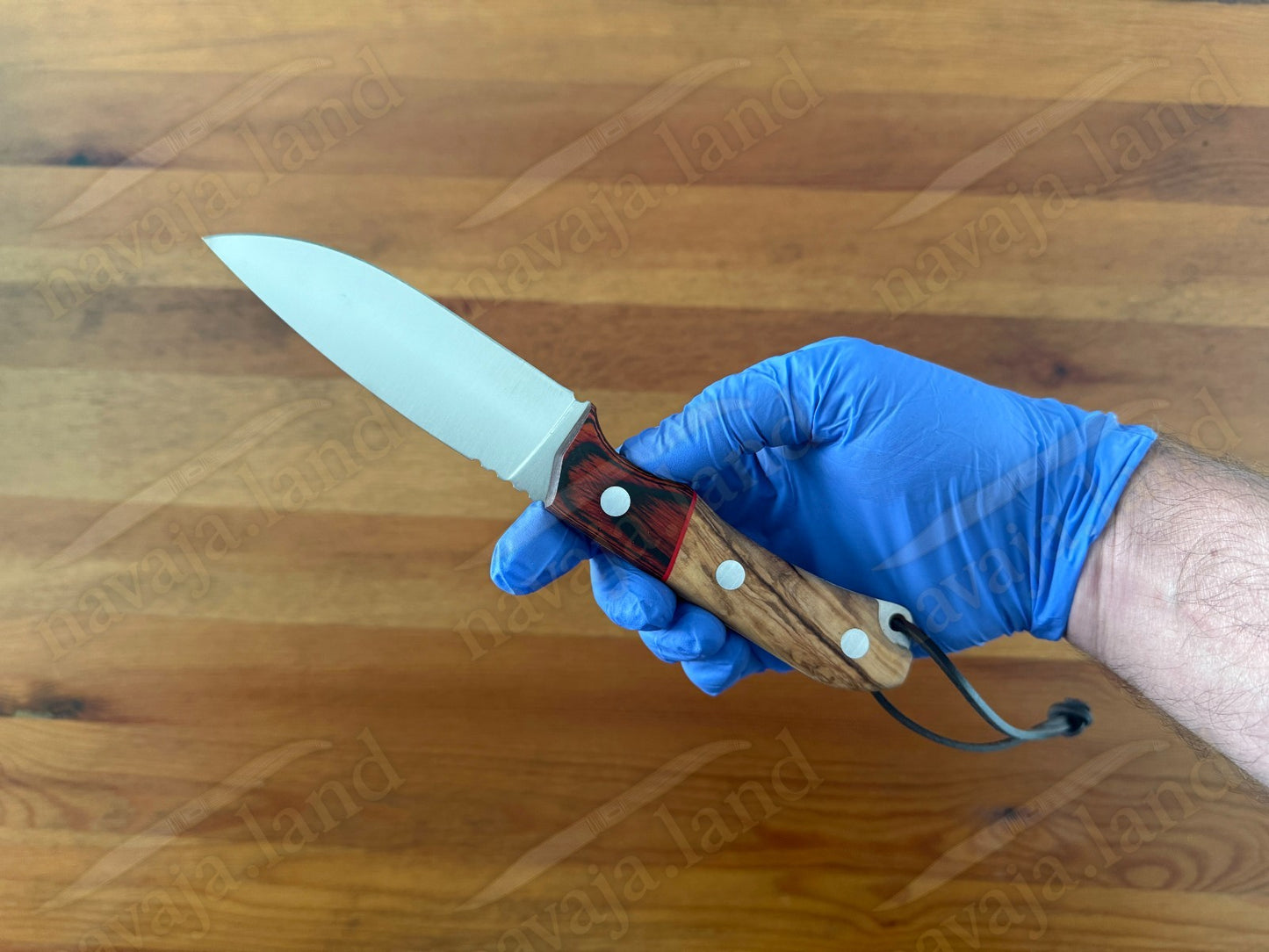 Joker Aguila Bushcraft Knife 4.13” MOVA Blade Olive Wood & Rosewood Handle