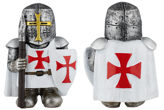 Decorative / Collectible Small Resin Figurine Templar Knight with Spear