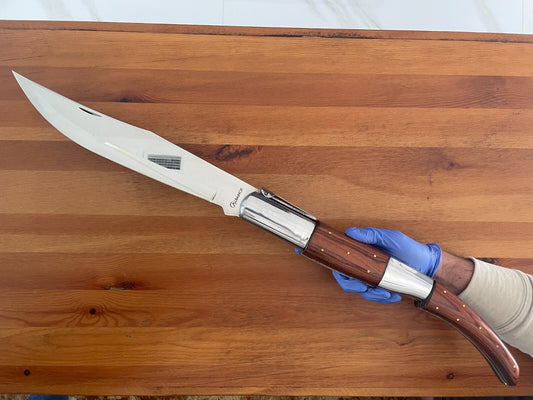 14" Gigantic Arabian Style Navaja Folding Knife Collectors Item Fully Functional