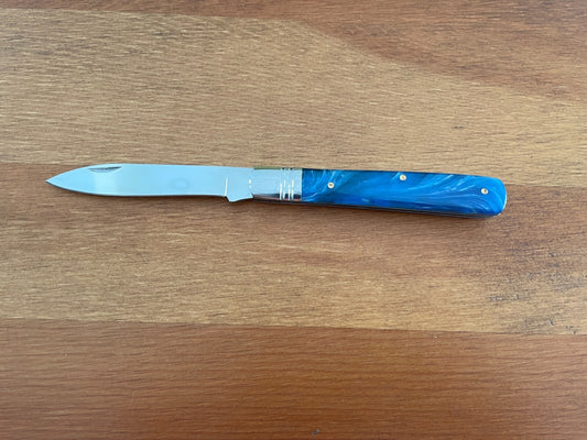 2.8" Made in Spain Navaja Albacete Classic Pocket Knife Black Celluloid Handle