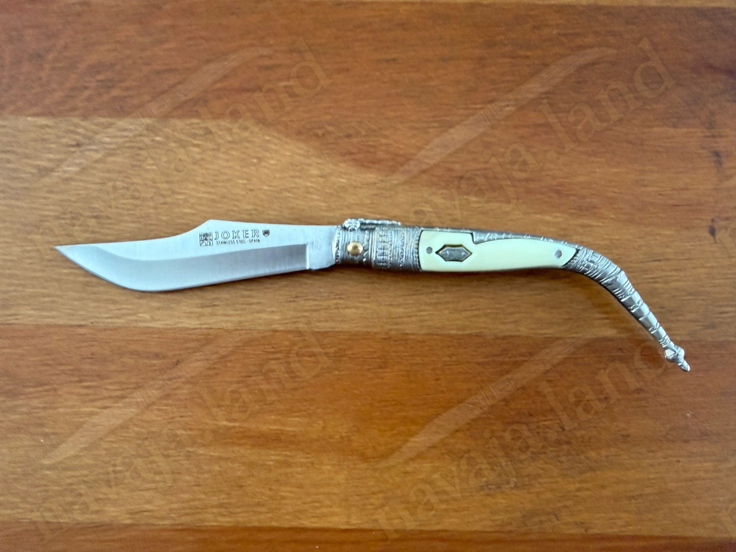 3.3” Albacete Navaja Joker Sevillana Knife Zamak Handle Handmade Slipjoint Spain