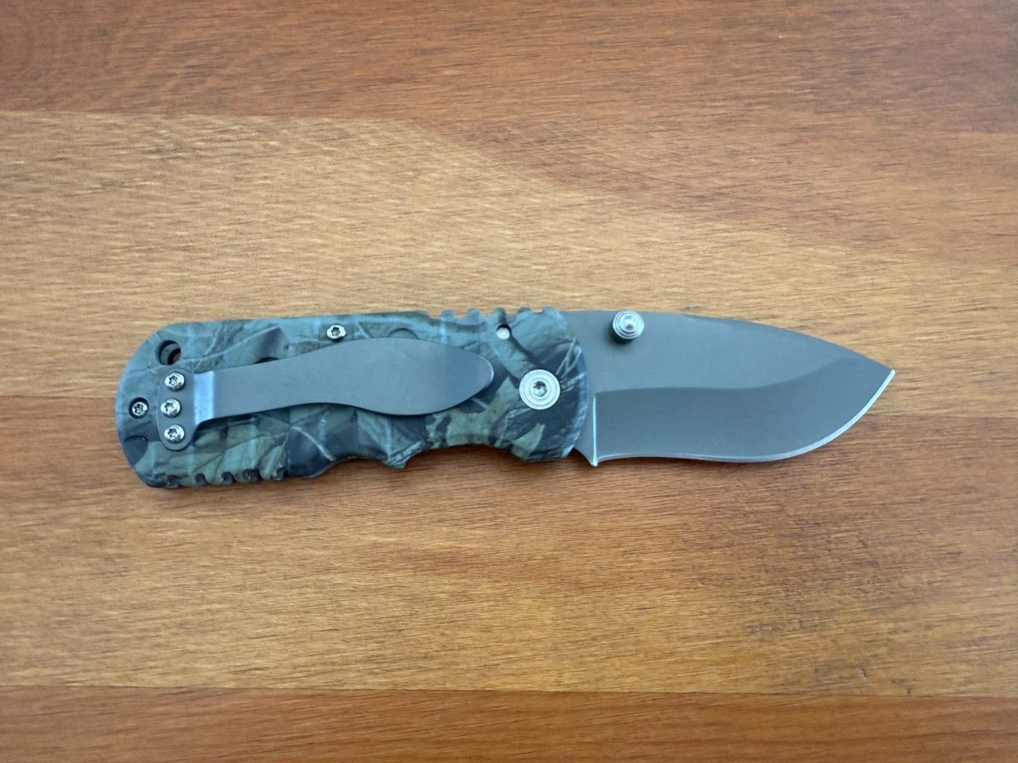 2.5" Stainless Blade Pocket Knife Aluminum Camo Handle Liner Lock From Spain