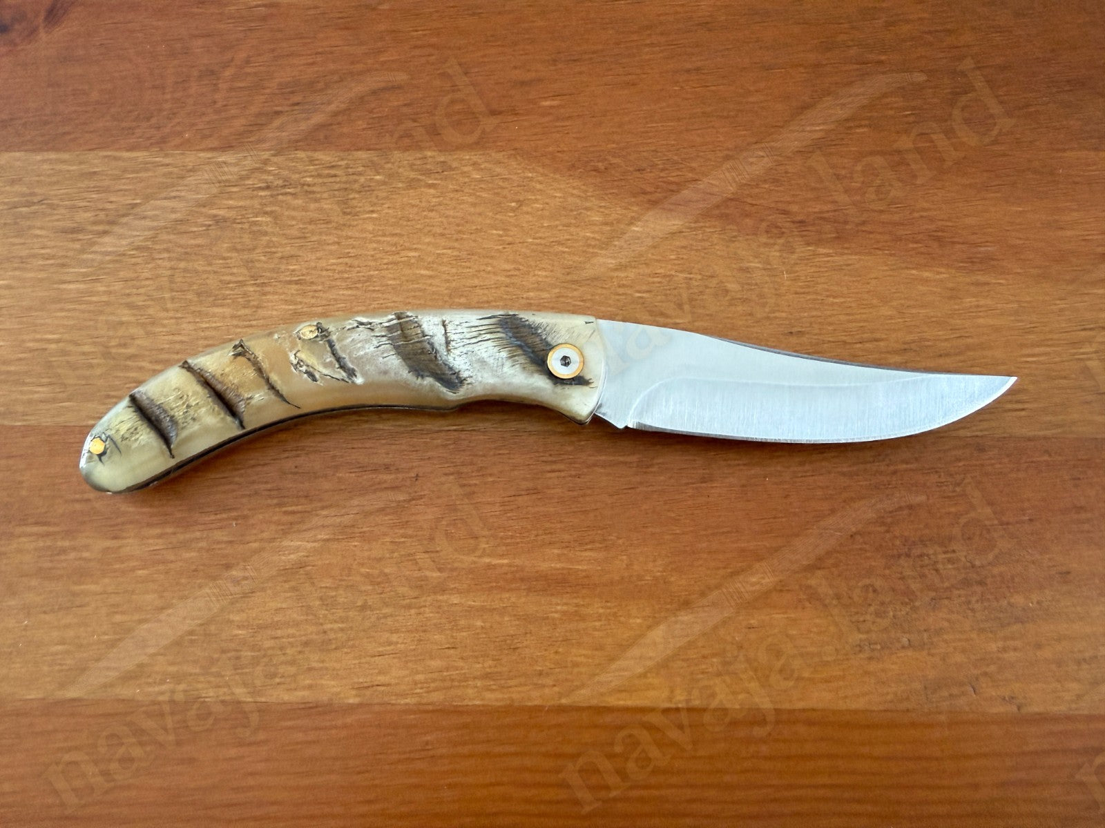 Cudeman Cazorla Folding Knife – 3.35 in Sandvik 12C27 Steel | Ram Horn Handle