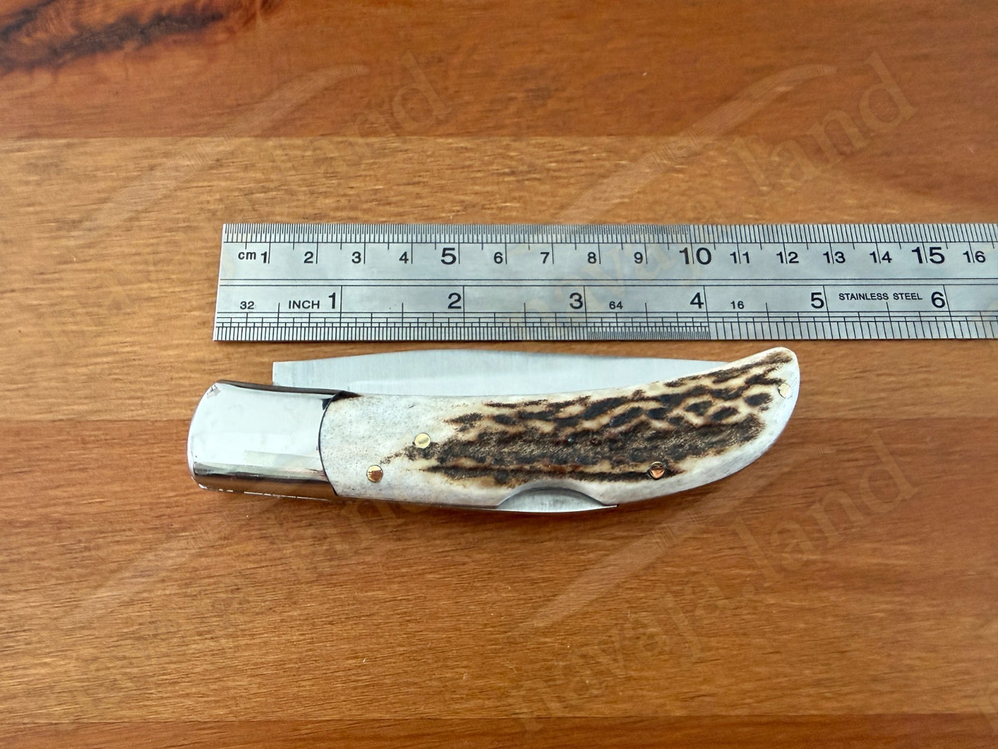 3.54” Joker Pointer Camping Folding Knife (Deer Antler Handle) Handmade in Spain