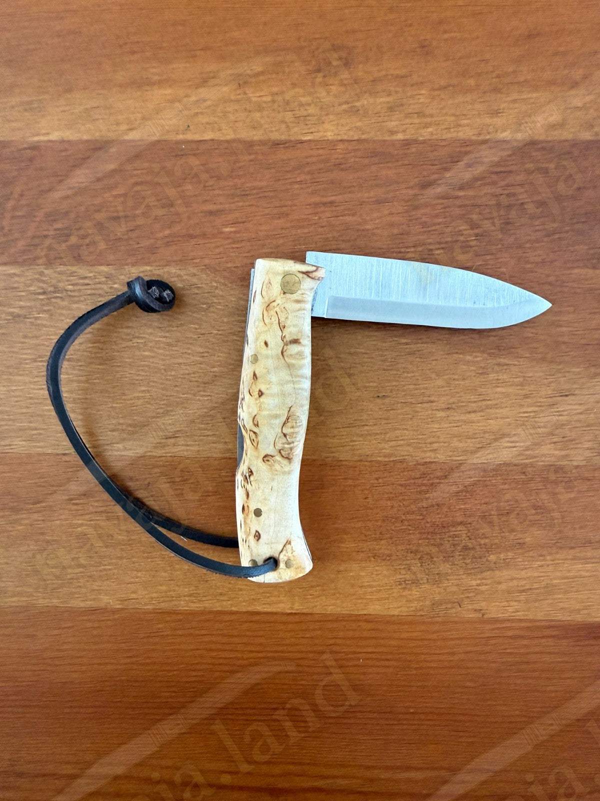 3.15” Joker Artica Bushcraft Folding Knife (Curly Birch Handle) Handmade Spain
