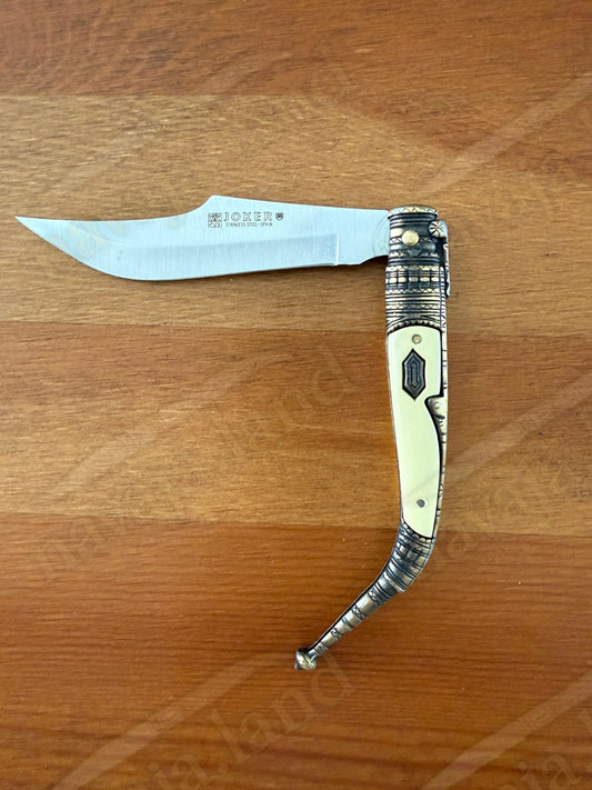 3.9” Albacete Navaja Joker Arabian Knife Zamak Handle Handmade Slipjoint Spain