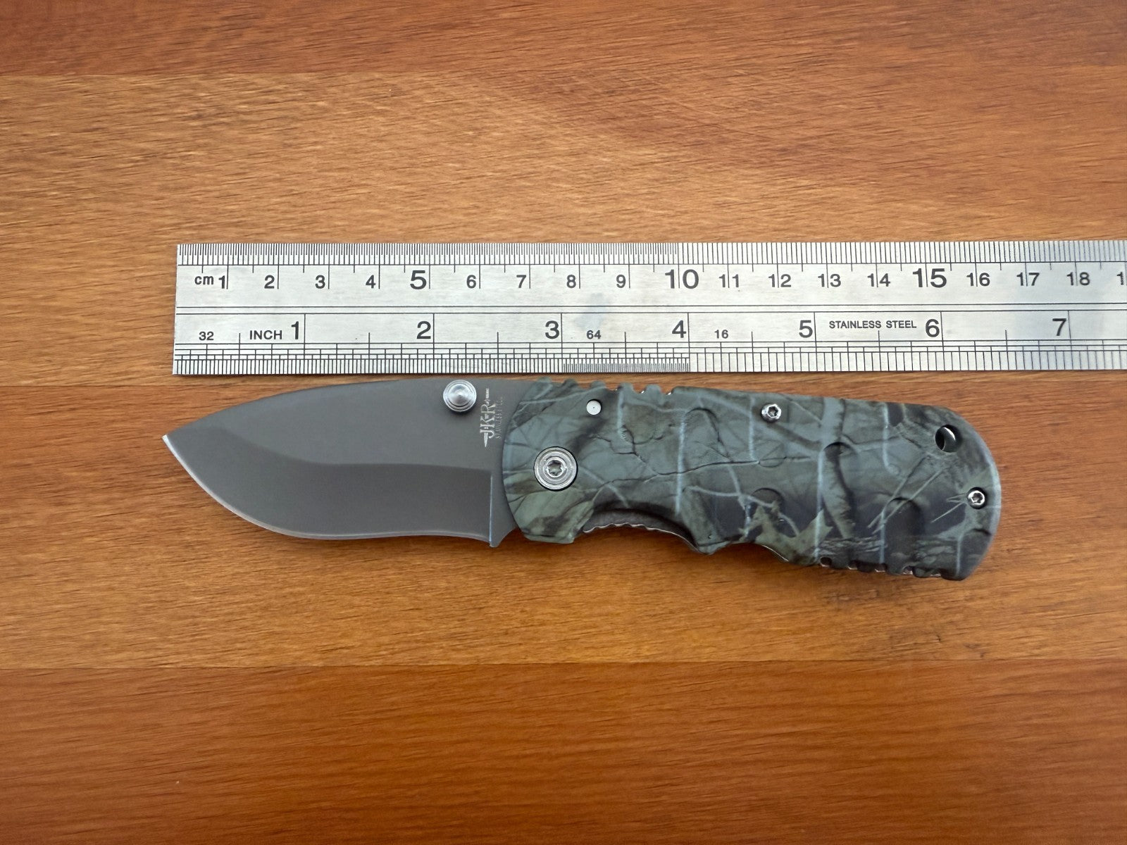 2.5" Stainless Blade Pocket Knife Aluminum Camo Handle Liner Lock From Spain
