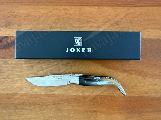 3.2” Joker Clásica Folding Knife Bull Horn Handle MOVA 1.4116 Stainless Steel