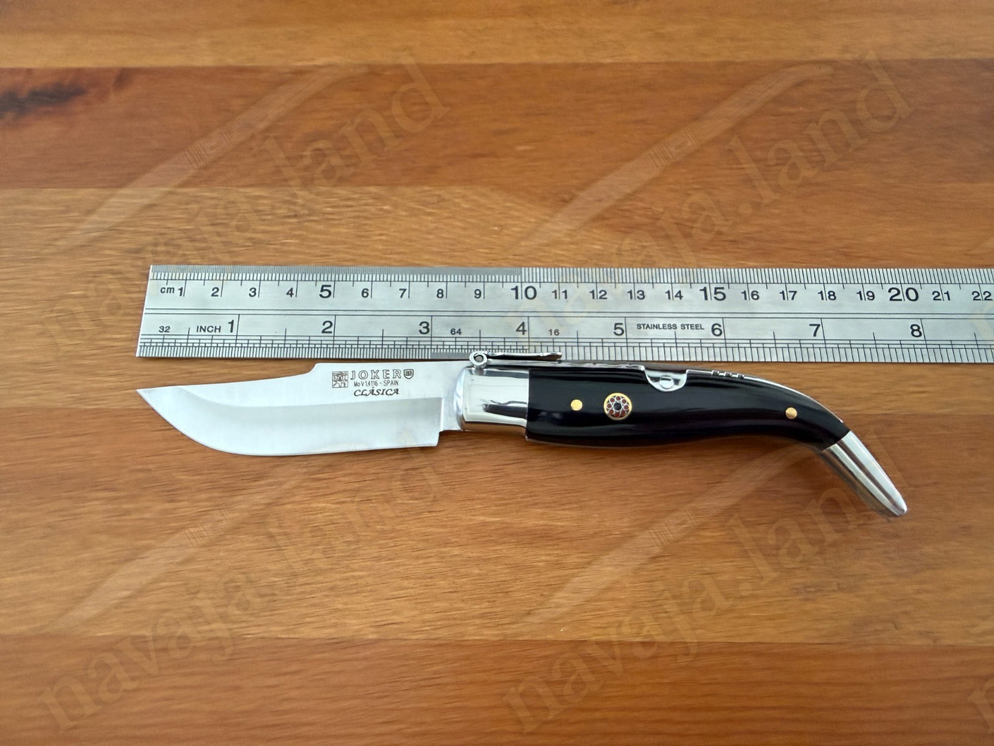3.2” Joker Clásica Folding Knife Buffalo Horn Handle MOVA 1.4116 Stainless Steel