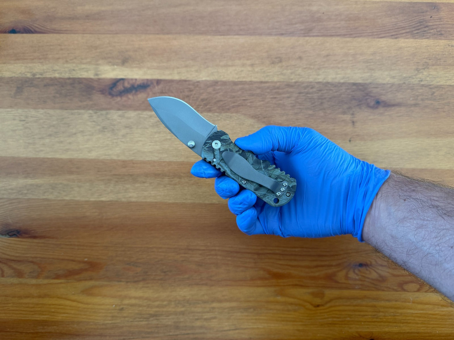 2.5" Stainless Blade Pocket Knife Aluminum Camo Handle Liner Lock From Spain