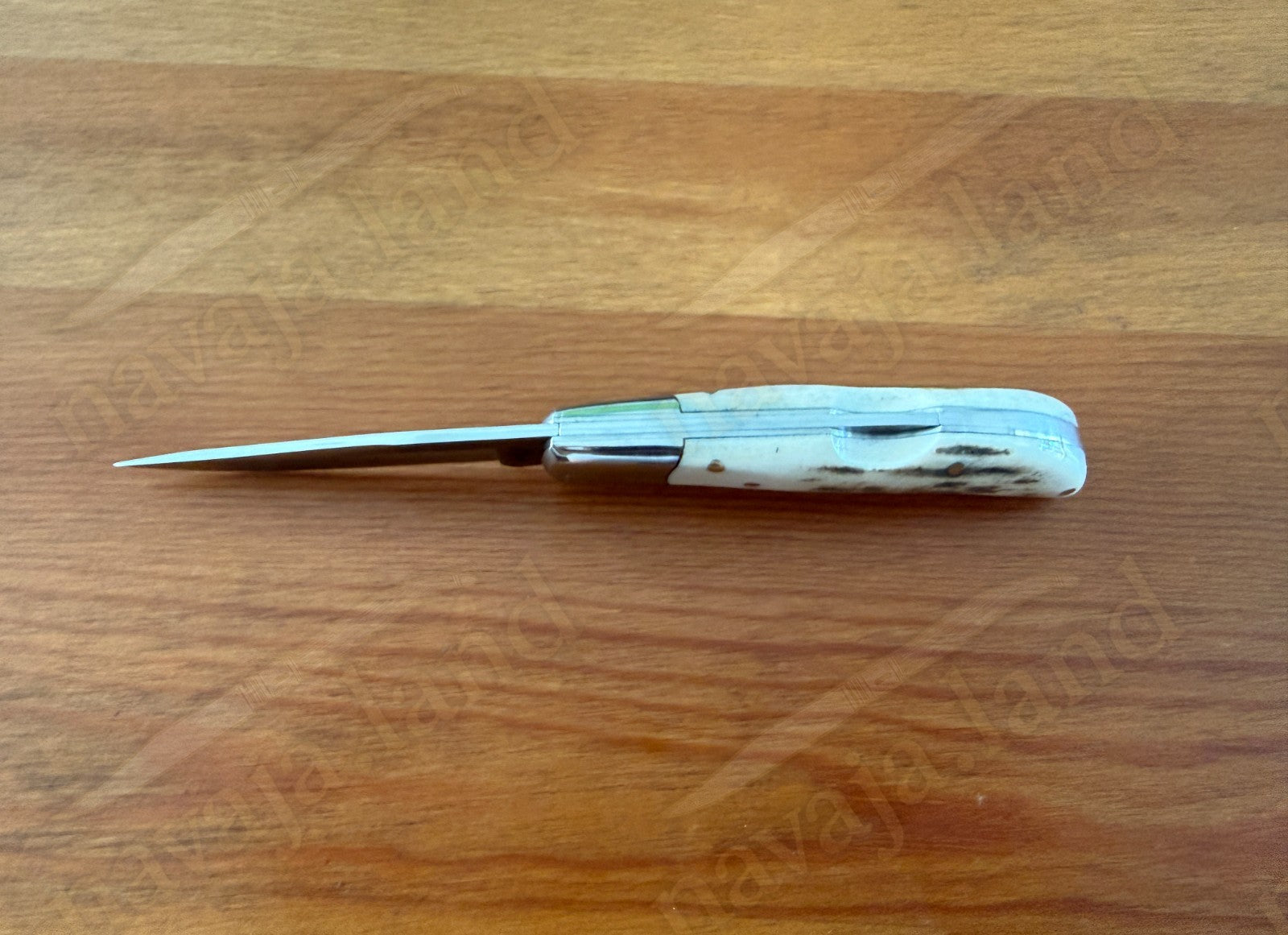 3” Joker Pointer Camping Folding Knife (Deer Antler Handle) Handmade in Spain