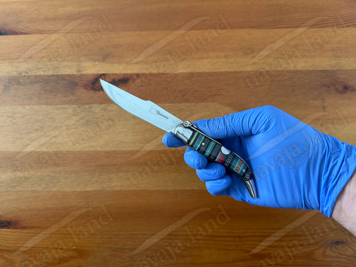 3.2” Spanish Classic Navaja Teja Albacete Style Pocket Knife Plastic Scales
