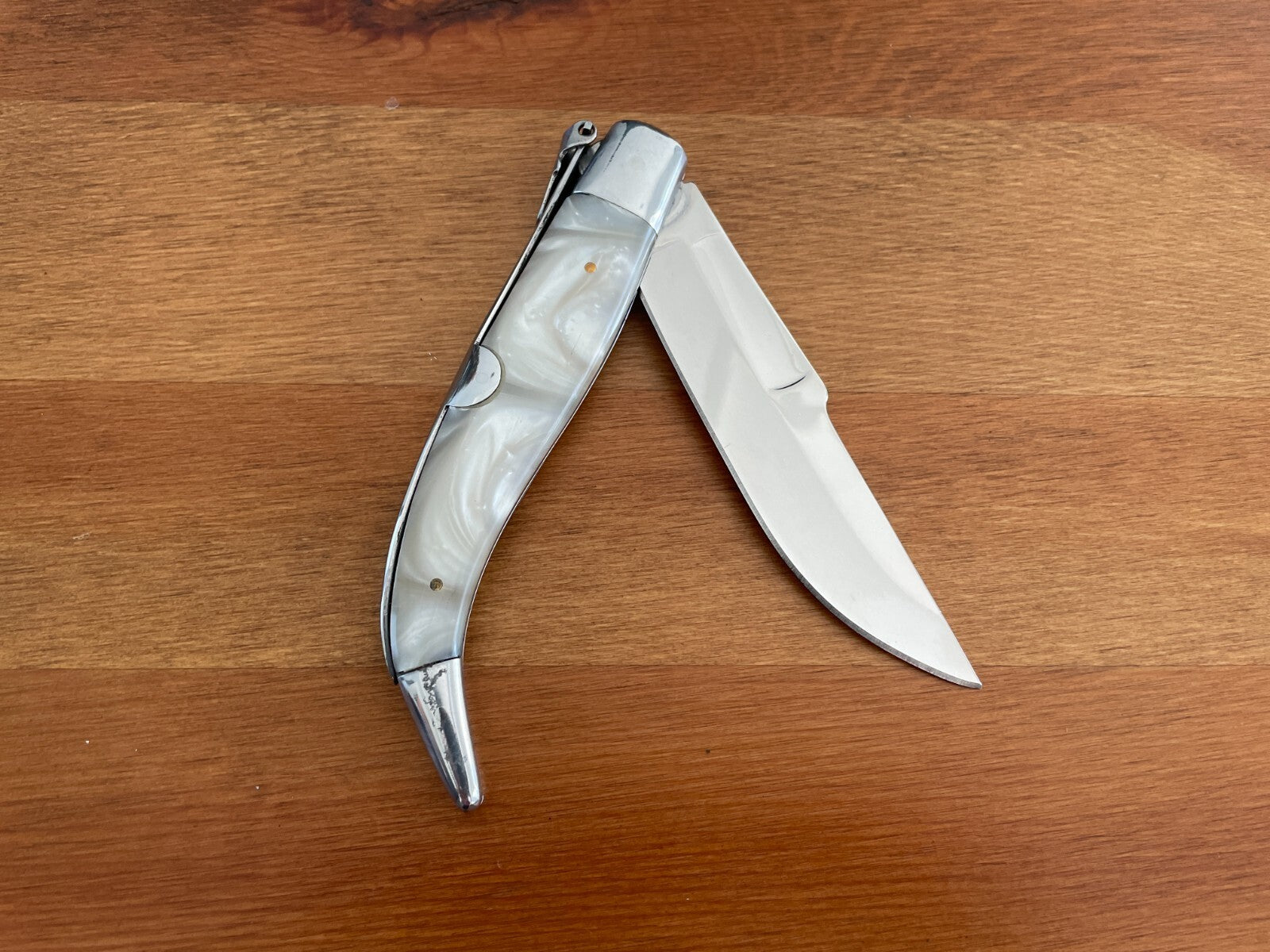 4.3" Spanish Navaja Teja Albacete Pocket Knife Nacre Imitation - US Seller