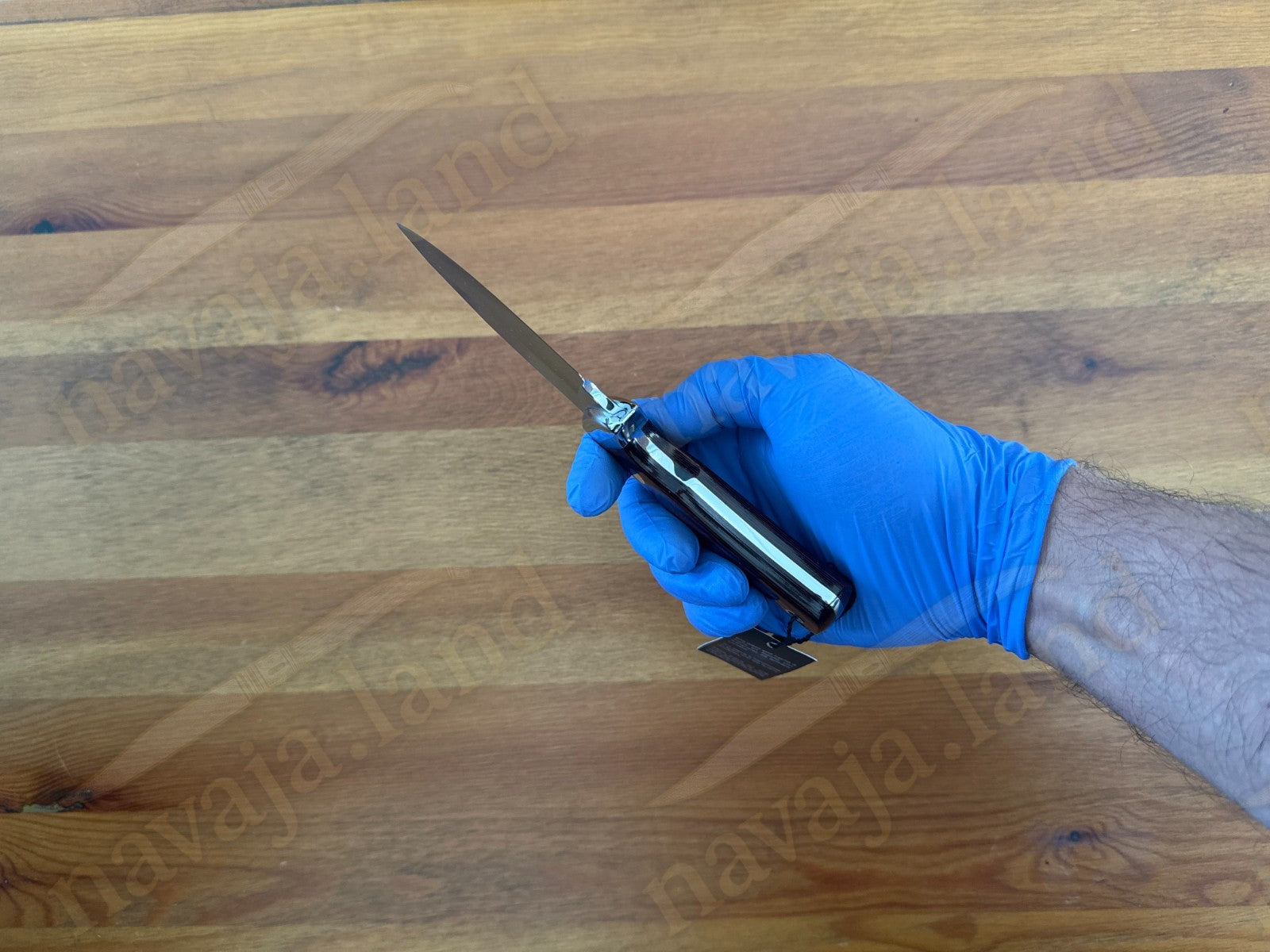 Joker Pecari Knife Polished Stamina Wood Handle Leather Sheath Handmade Spain